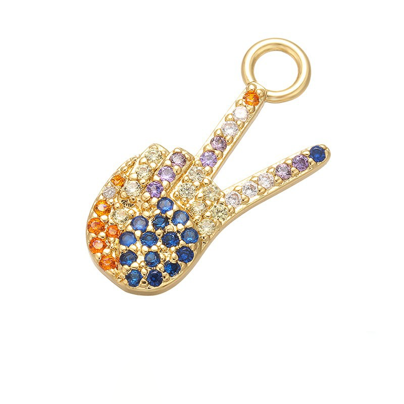 10pcs/lot CZ Paved Colorful Hamsa and Lip Charms Palm 2 CZ Paved Charms Fashion Charms Beads Beyond