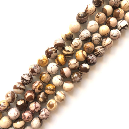 2 Strands/lot 10mm Australian Zebra Jasper Stone Round Beads Stone Beads Jasper Beads Charms Beads Beyond