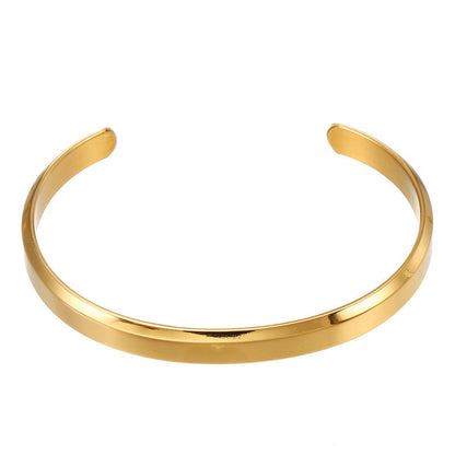 5pcs/lot Stainless Steel Open Bangle for Women & Men Gold Men Bracelets Charms Beads Beyond