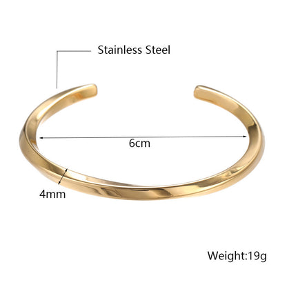 5pcs/lot Stainless Steel Open Bangle for Women & Men Women & Men Bracelets Charms Beads Beyond