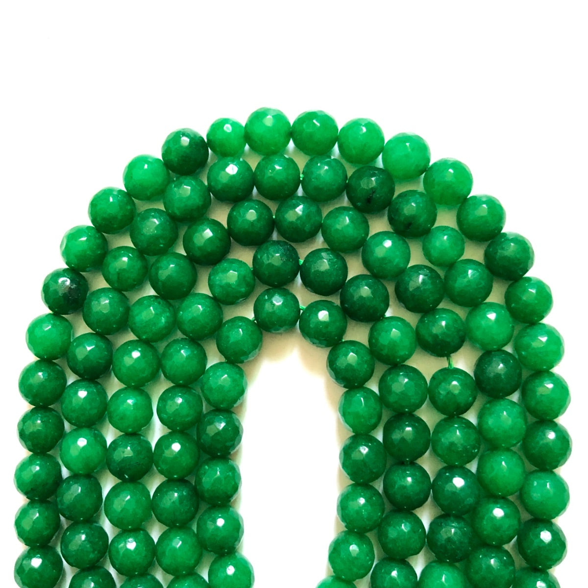 2 Strands/lot 10mm Green Faceted Jade Stone Beads Stone Beads Faceted Jade Beads New Beads Arrivals Charms Beads Beyond