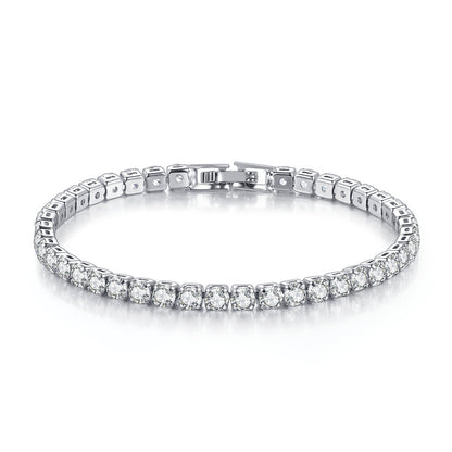 10pcs/lot 2.5-5mm CZ Paved 7 inch Tennis Bracelet Silver Women Bracelets Charms Beads Beyond