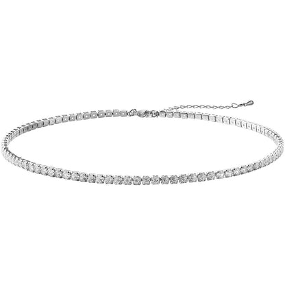 5pcs/lot 14/16/18inch Gold & Silver Tennis Chain Necklaces Chain Necklaces Charms Beads Beyond