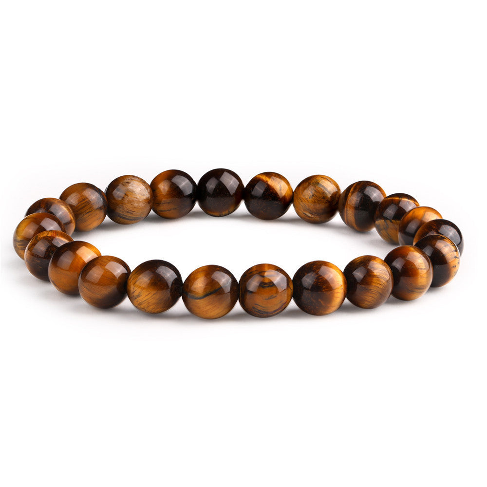 5 Sets/Lot 8mm Tiger Eye Hematite Black Obsidian Bracelet Set for Men Men Bracelets Charms Beads Beyond