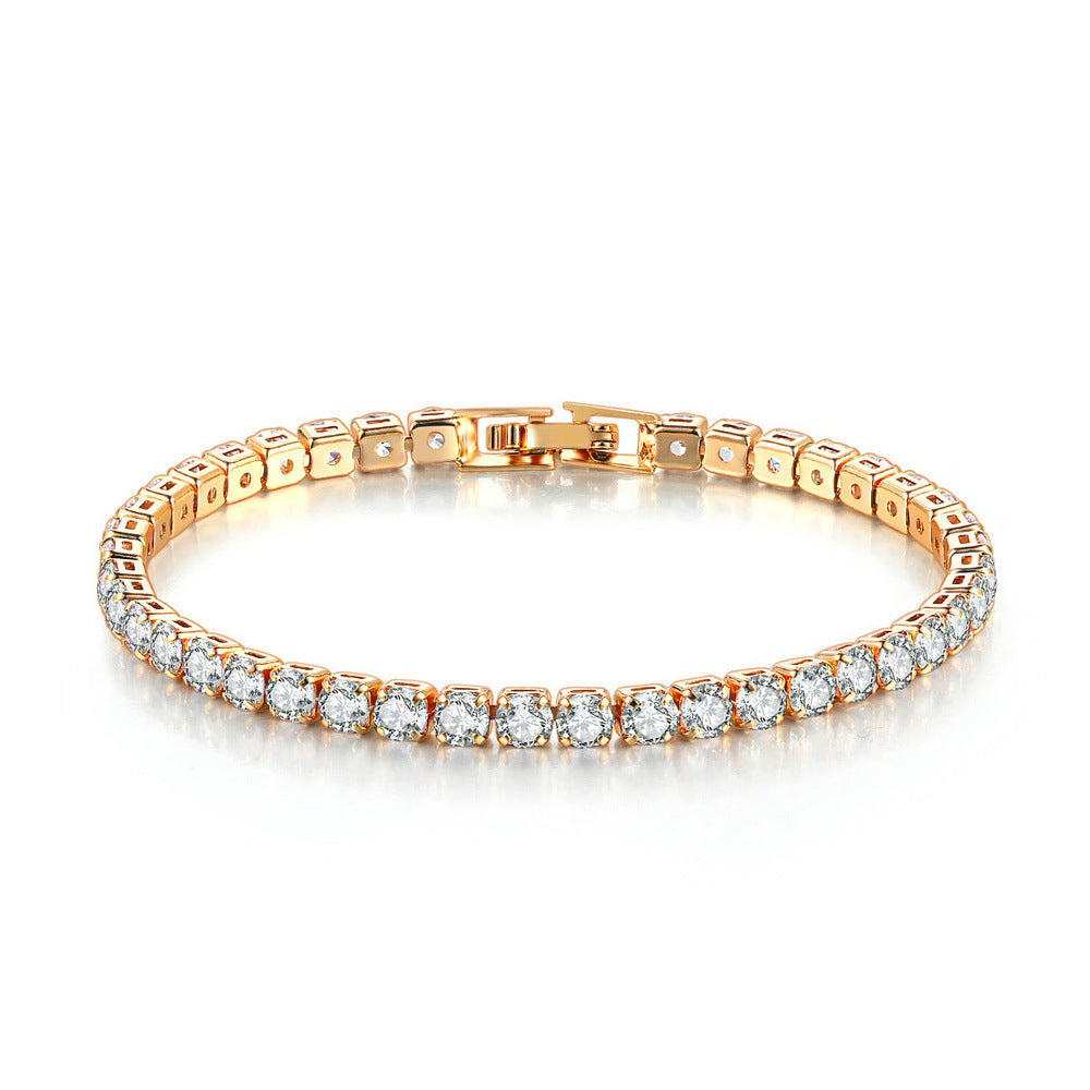 10pcs/lot 2.5-5mm CZ Paved 7 inch Tennis Bracelet Gold Women Bracelets Charms Beads Beyond