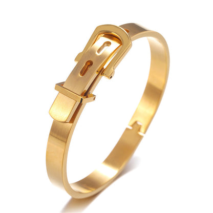 5pcs/lot Fashion Stainless Steel Bangle for Men & Women Gold Women & Men Bracelets Charms Beads Beyond