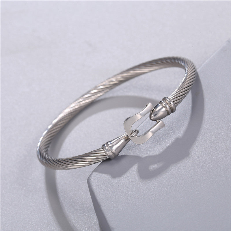 5pcs/lot Fashion Stainless Steel Bangle for Men Men Bracelets Charms Beads Beyond