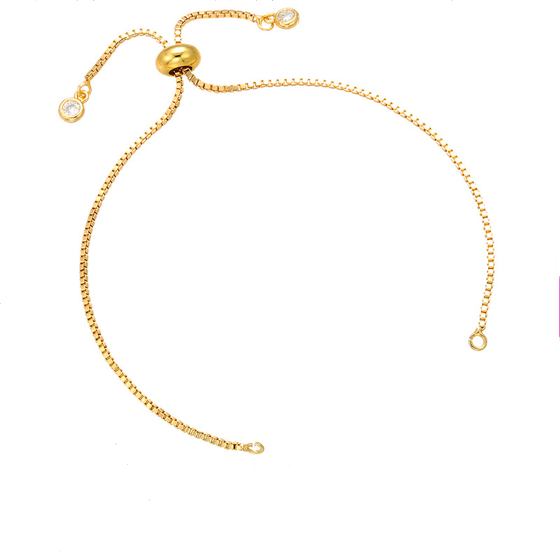 10pcs/lot 9.5inch Gold Plated Adjustable Bracelet Gold Women Bracelets Charms Beads Beyond