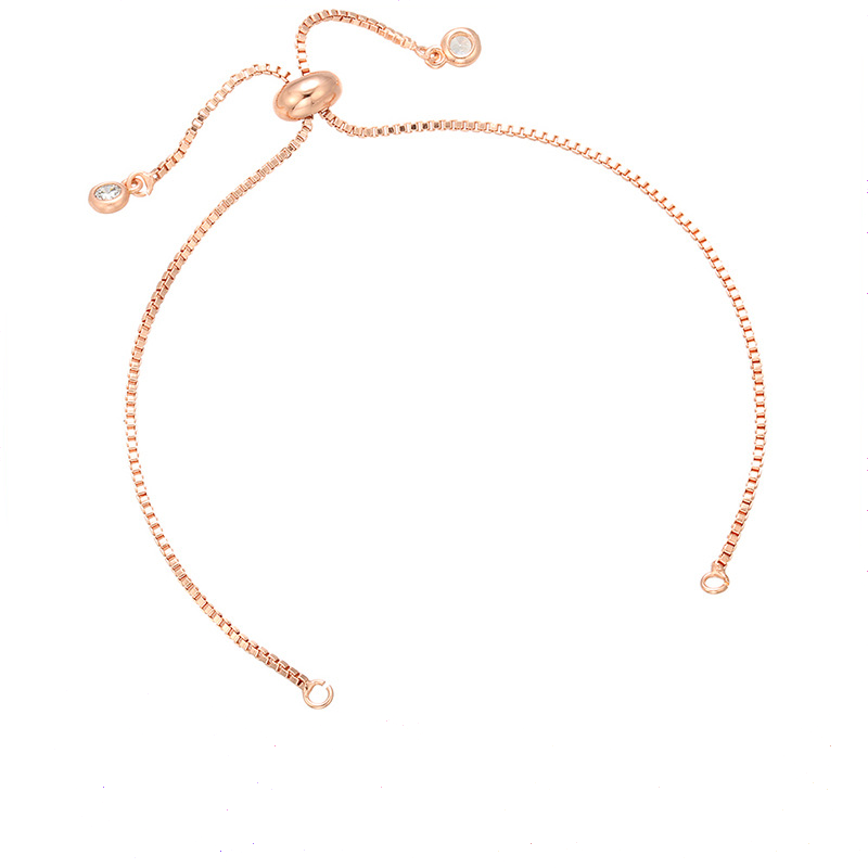 10pcs/lot 9.5inch Gold Plated Adjustable Bracelet Black Women Bracelets Charms Beads Beyond