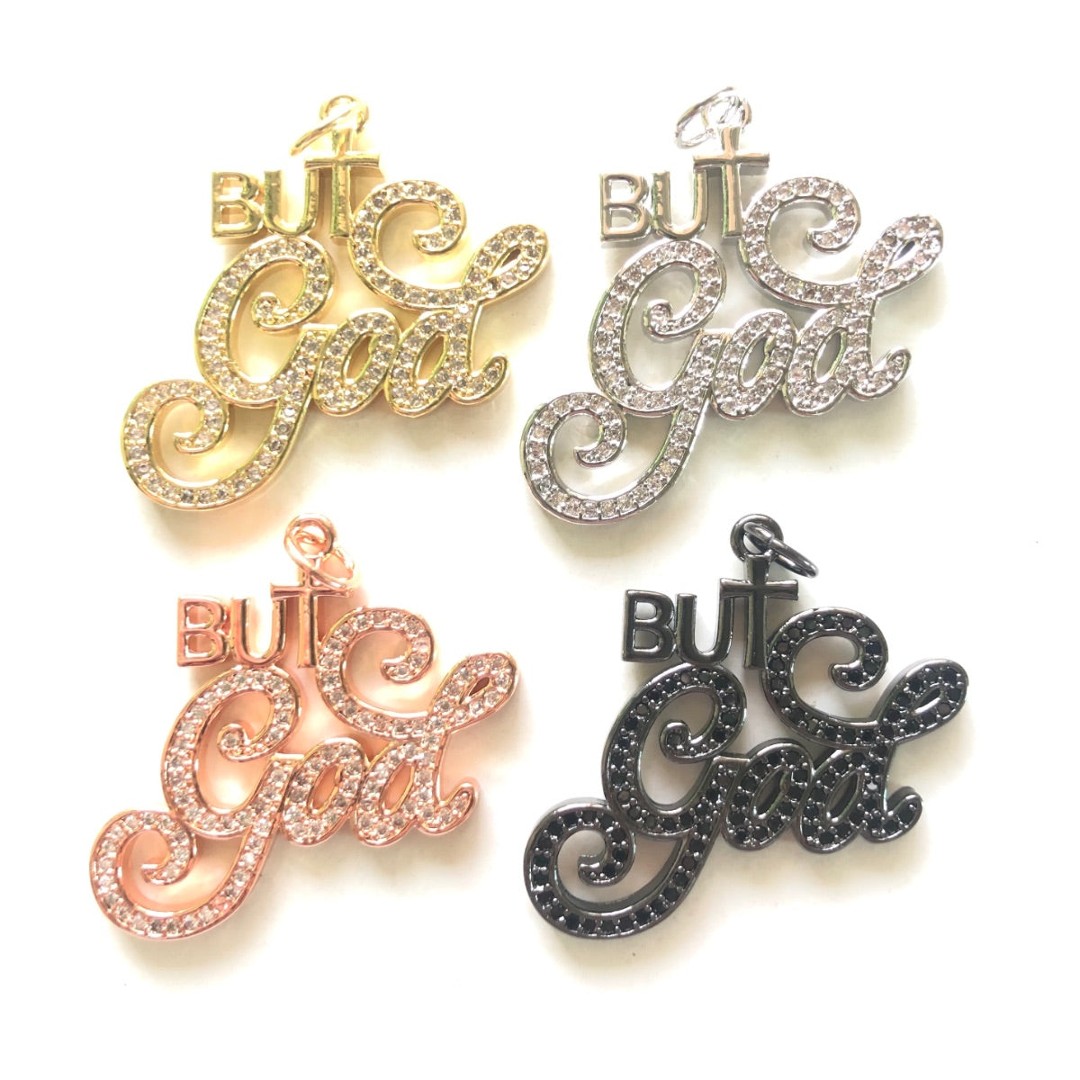 Gold Number Charms, CZ Pave Number Charms, Mini Tiny Charms 9-10mm Tall,  Anniversary Birthday Number Beads GB-1652 