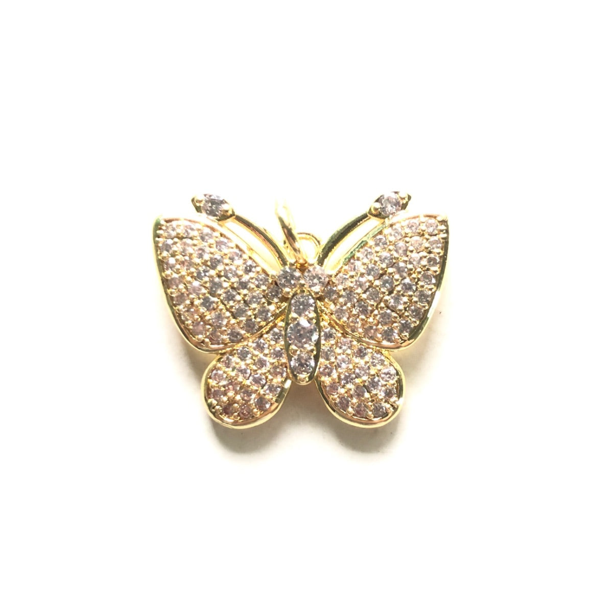 10pcs/lot 25*20mm CZ Paved Butterfly Charms CZ Paved Charms Butterflies New Charms Arrivals Charms Beads Beyond