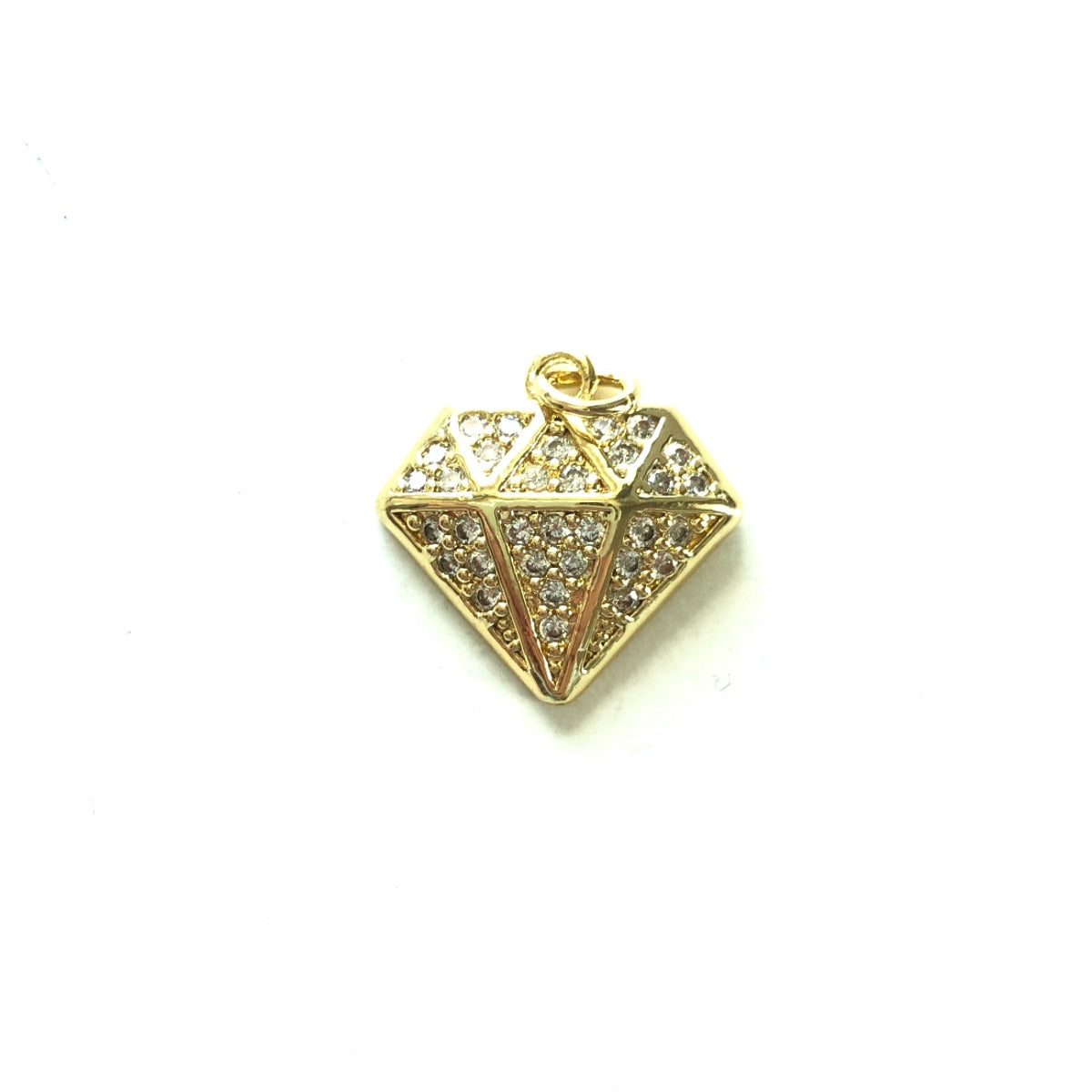 10pcs/lot 17*16.6mm CZ Paved Diamond Charms Gold CZ Paved Charms Diamond Fashion Charms Beads Beyond