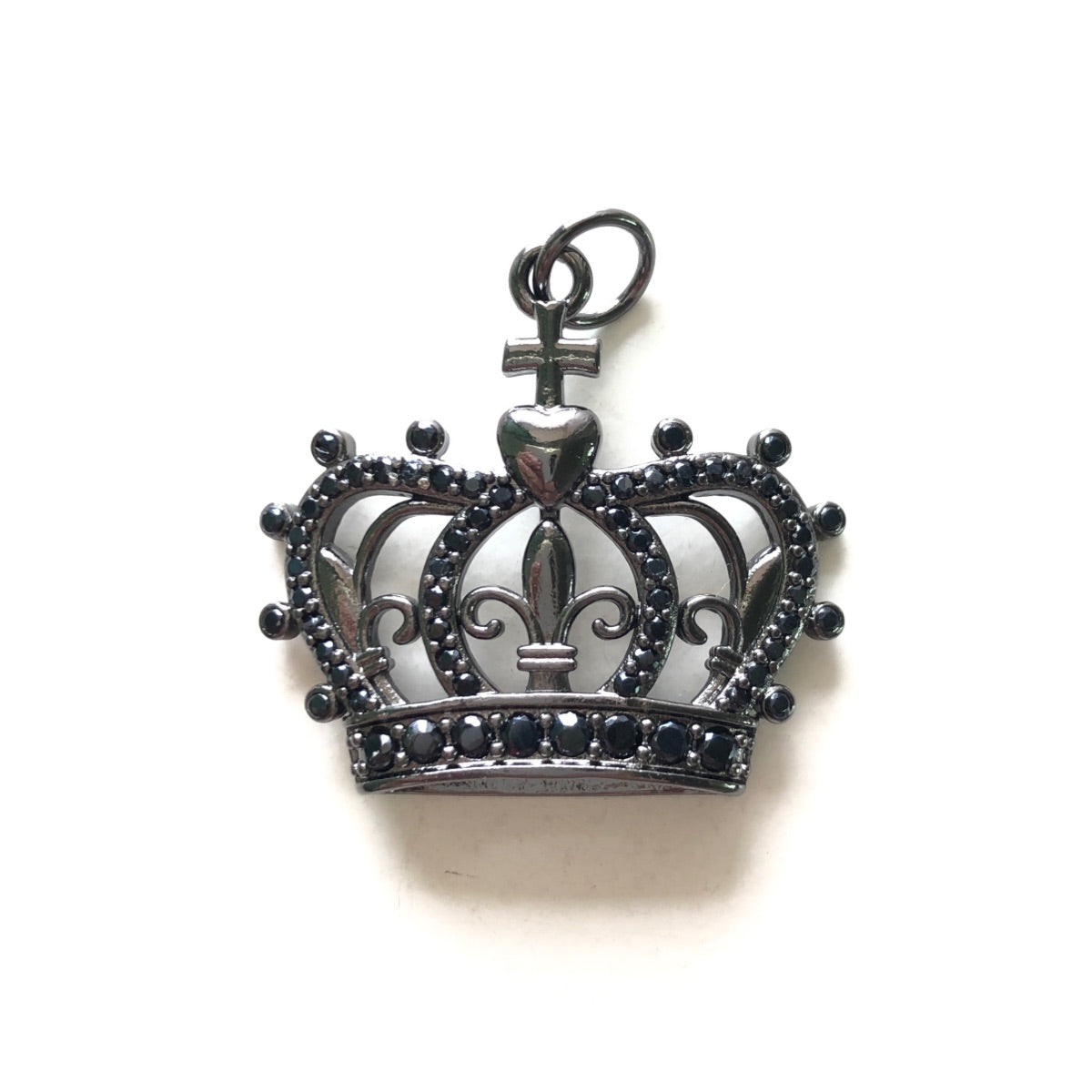 10pcs/lot CZ Paved Crown Charms CZ Paved Charms Crowns New Charms Arrivals Charms Beads Beyond