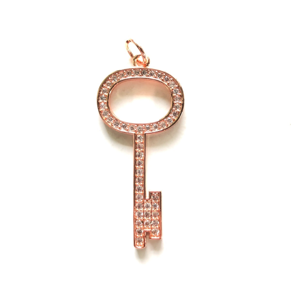 10pcs/lot 40.5*18mm CZ Paved Key Charms CZ Paved Charms Keys & Locks New Charms Arrivals Charms Beads Beyond