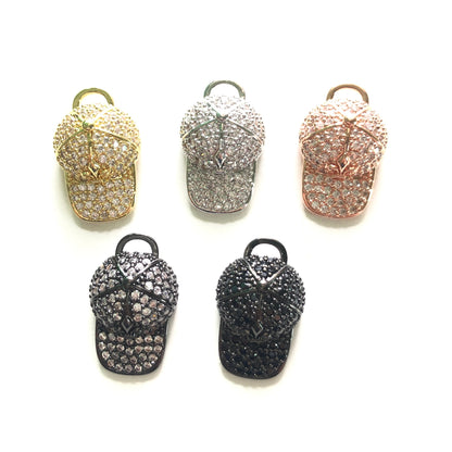 10pcs/lot 25*16mm CZ Pave Fleur De Lis BaseBall Cap Saints Charms CZ Paved Charms Fashion Louisiana Inspired On Sale Charms Beads Beyond