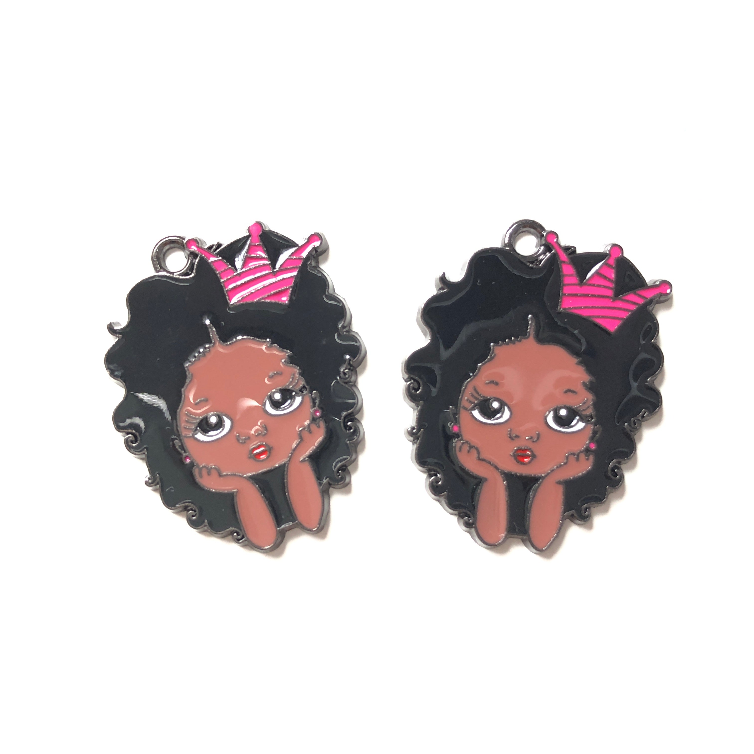 10pcs/lot Cute Little Black Girl Charm | Charms Beads Beyond – Charms ...