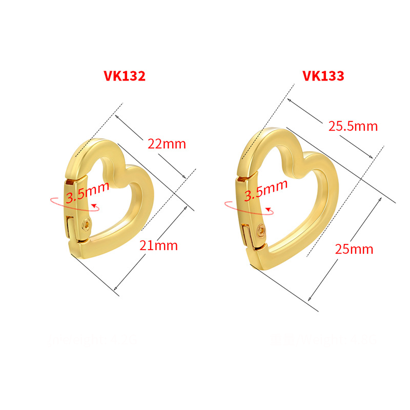 20pcs/lot 18 Gold Plated Circle, Heart, Ellipse Clasps for Bracelet & Necklace Making Accessories Charms Beads Beyond