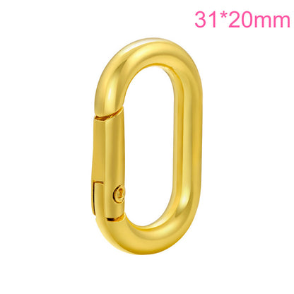 20pcs/lot 18 Gold Plated Circle, Heart, Ellipse Clasps for Bracelet & Necklace Making Ellipse-Gold Accessories Charms Beads Beyond