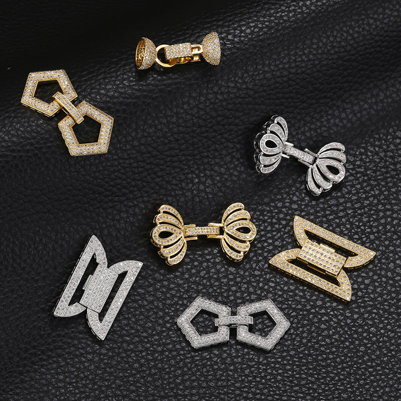 5pcs/lot CZ Paved Clasps for Bracelets & Necklaces Making Accessories Charms Beads Beyond