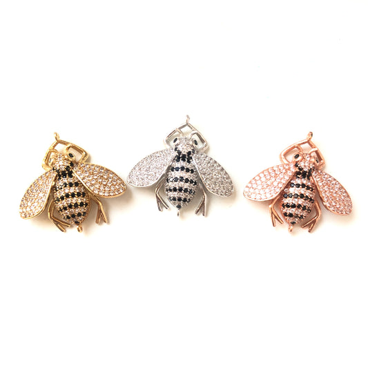 10pcs/lot 29*27mm CZ Paved Bug Connectors CZ Paved Connectors Animal Spacers Charms Beads Beyond