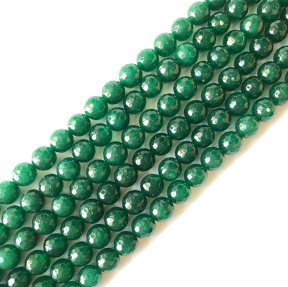2 Strands/lot 10mm Yellow Green Red Black Jade Faceted Stone Beads for Black History Month Juneteenth Awareness Green Stone Beads Juneteenth & Black History Month Awareness New Beads Arrivals Round Jade Beads Charms Beads Beyond