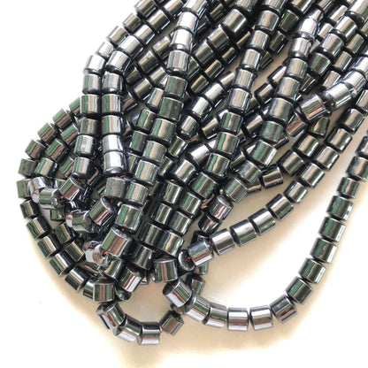 2 Strands/lot 8*8mm Cylinder Hematite Stone Beads Black Stone Beads 8mm Stone Beads Hematite Beads Charms Beads Beyond