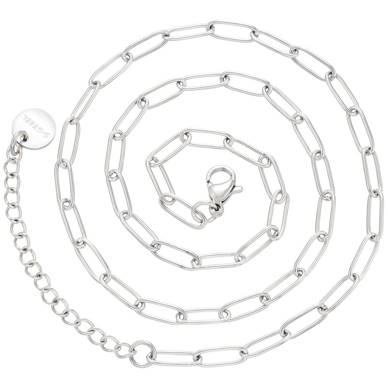 10pcs/lot 18.5inch Stainless Steel Link Chain Necklaces Chain Necklaces Charms Beads Beyond