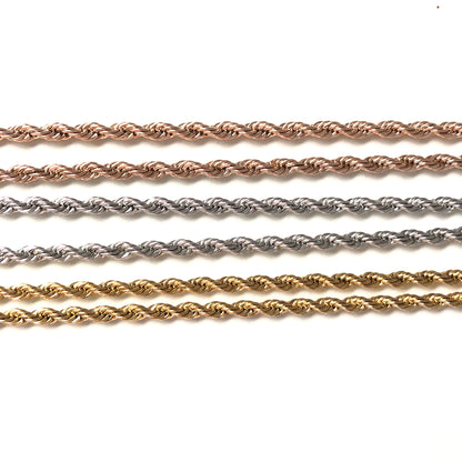 5pcs/lot 18, 20, 24inch Stainless Steel Rope Chain Chain Necklaces Charms Beads Beyond