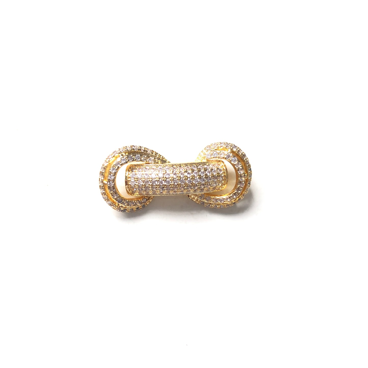 5-10pcs/lot 31*14.5*8mm CZ Paved Tube Bar Spacers Gold CZ Paved Spacers New Spacers Arrivals Tube Bar Centerpieces Charms Beads Beyond