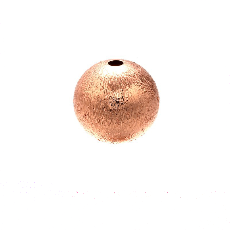 50pcs/lot 10/12/14/16mm Gold Plated Frosted Copper Ball Beads Accessories Charms Beads Beyond