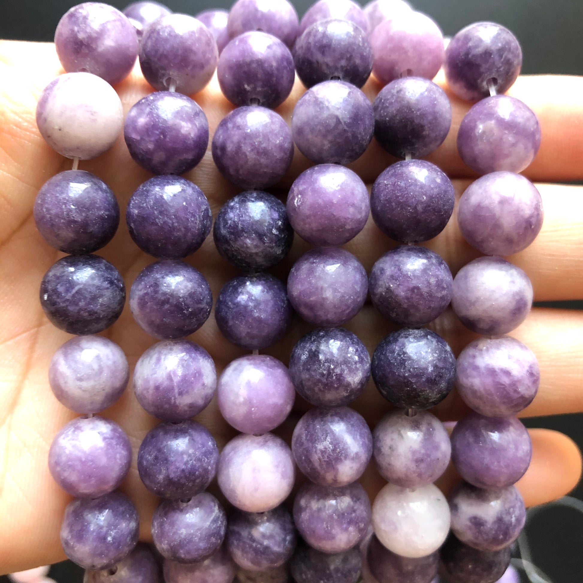 2 Strands/lot 10mm Natural Purple Quartz Round Stone Beads Stone Beads Other Stone Beads Charms Beads Beyond