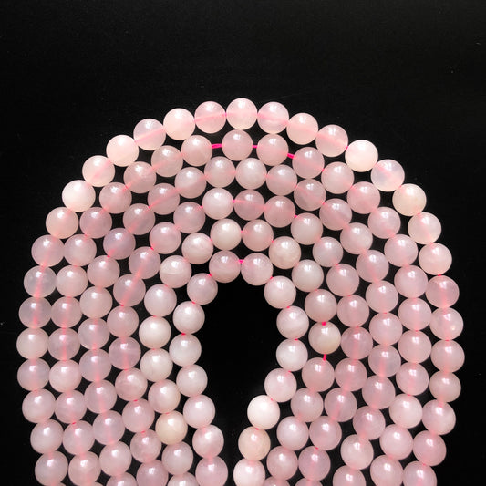 2 Strands/lot 10mm Natural Rose Quartz Round Stone Beads Stone Beads Breast Cancer Awareness Other Stone Beads Charms Beads Beyond
