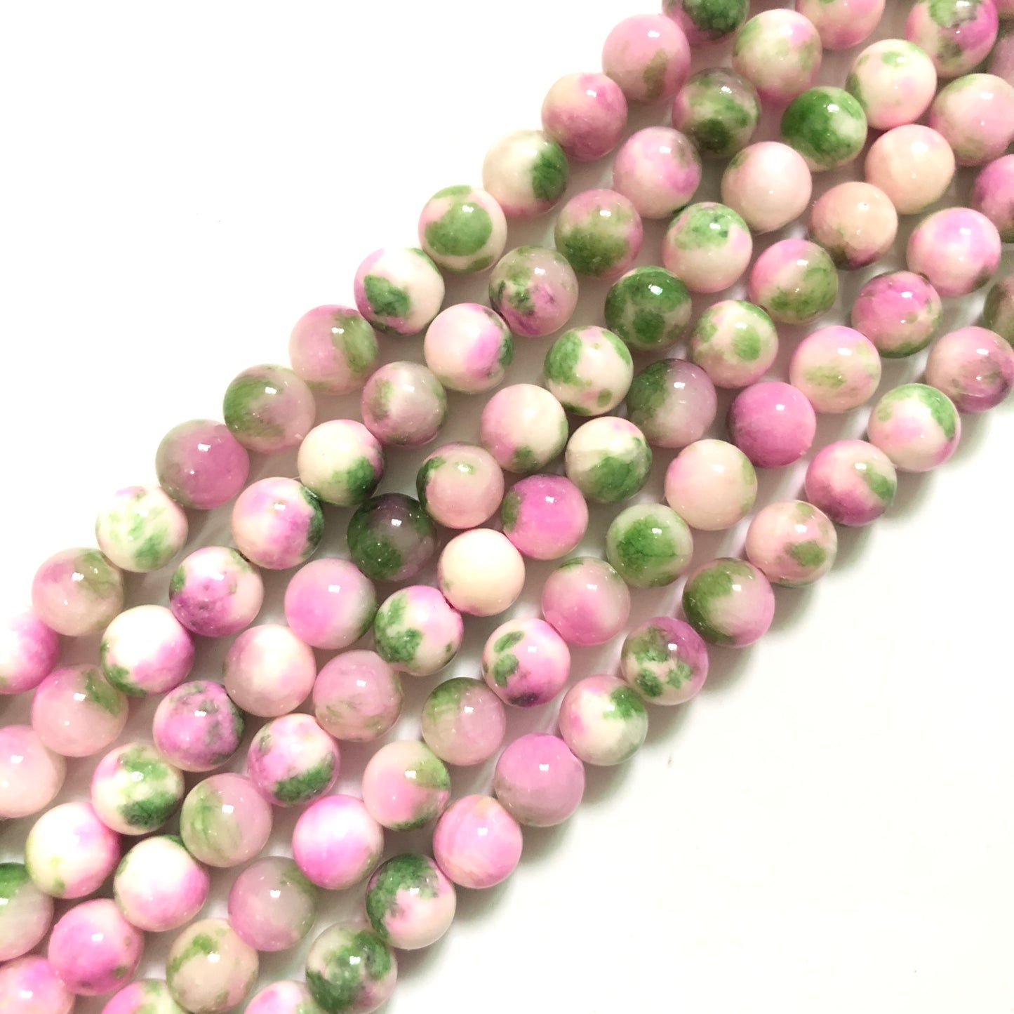 2 Strands/lot 8mm, 10mm, 12mm Pink Green Persian Jade Round Stone Beads Stone Beads 12mm Stone Beads 8mm Stone Beads New Beads Arrivals Persian Jade Beads Round Jade Beads Charms Beads Beyond