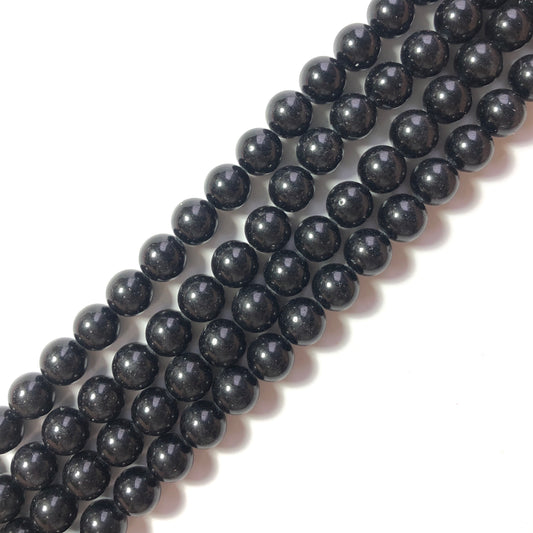 2 Strands/lot 8/10/12mm Black Jade Round Stone Beads Stone Beads 12mm Stone Beads 8mm Stone Beads Round Jade Beads Charms Beads Beyond