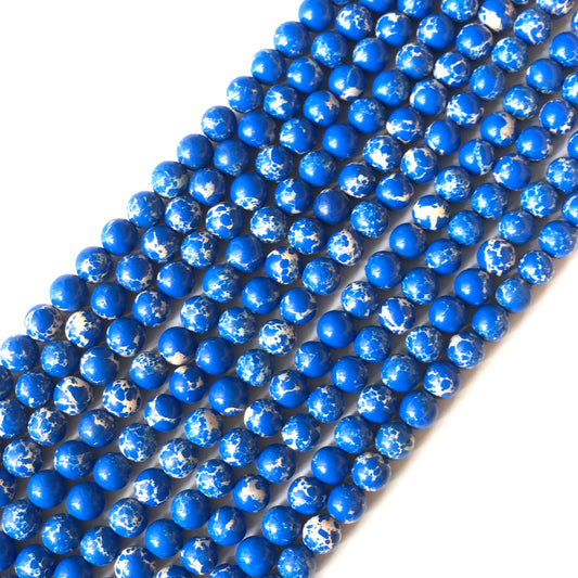 2 strands/lot 8mm, 10mm Impression Jasper Round Stone Beads Stone Beads 8mm Stone Beads Jasper Beads Charms Beads Beyond