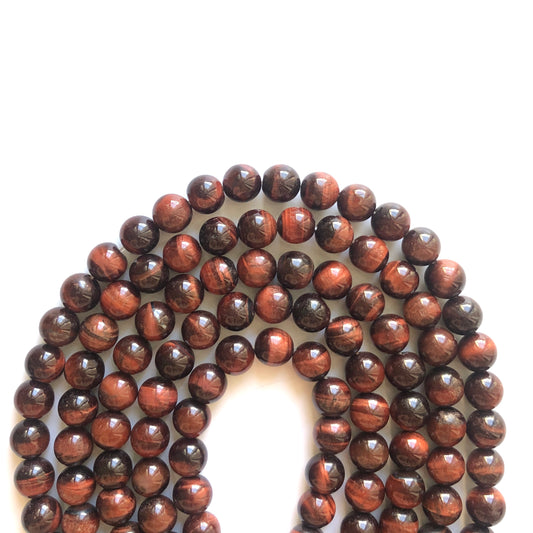 2 strands/lot 8mm, 10mm, 12mm, 14mm Red Tiger Eye Stone Beads Stone Beads 12mm Stone Beads 8mm Stone Beads Tiger Eye Beads Charms Beads Beyond