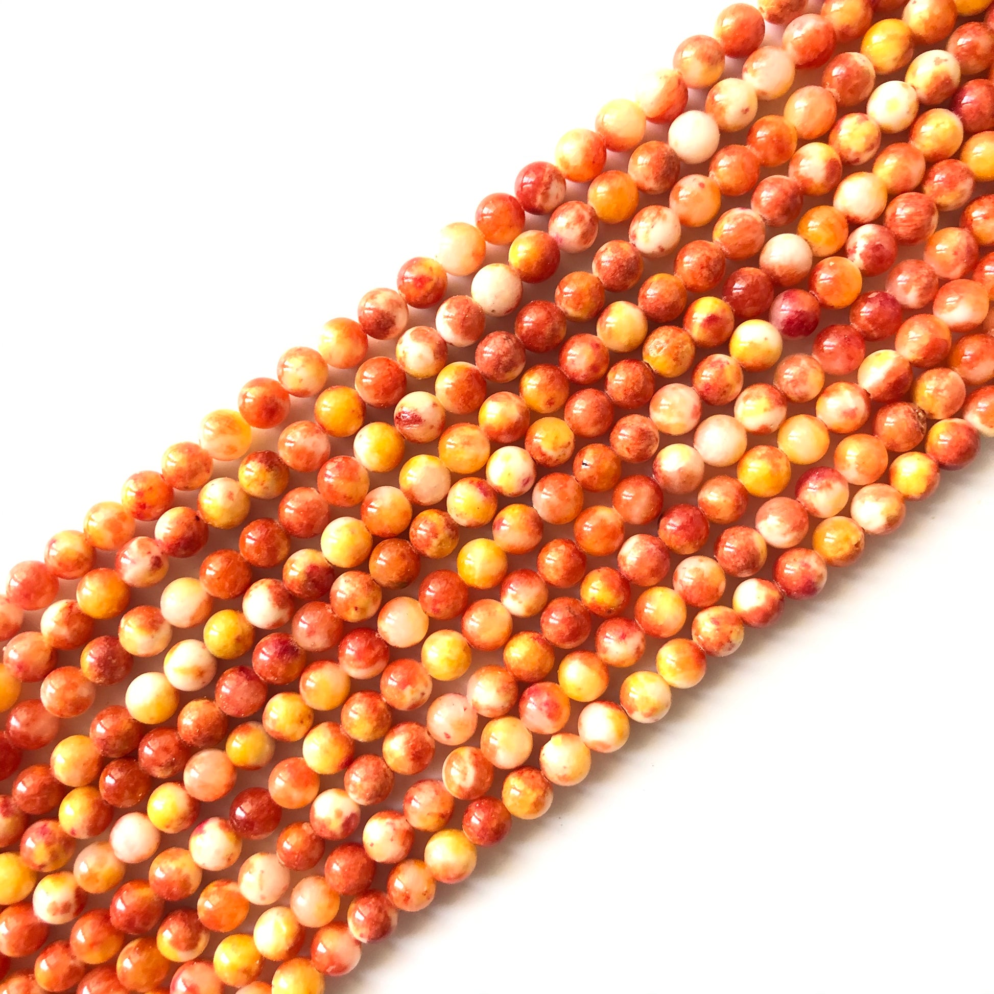 2 Strands/lot 8mm, 10mm Natural Red Yellow Persian Jade Round Stone Beads Stone Beads 8mm Stone Beads Persian Jade Beads Round Jade Beads Charms Beads Beyond