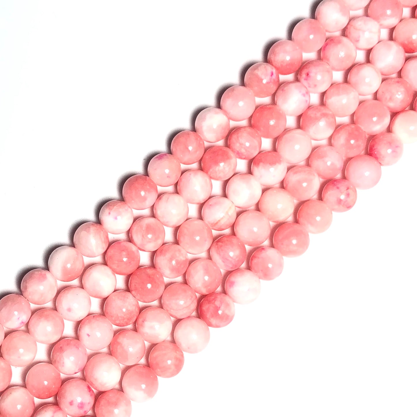 2 Strands/lot 8mm, 10mm Natural Pink Jade Round Stone Beads Stone Beads 8mm Stone Beads Round Jade Beads Charms Beads Beyond