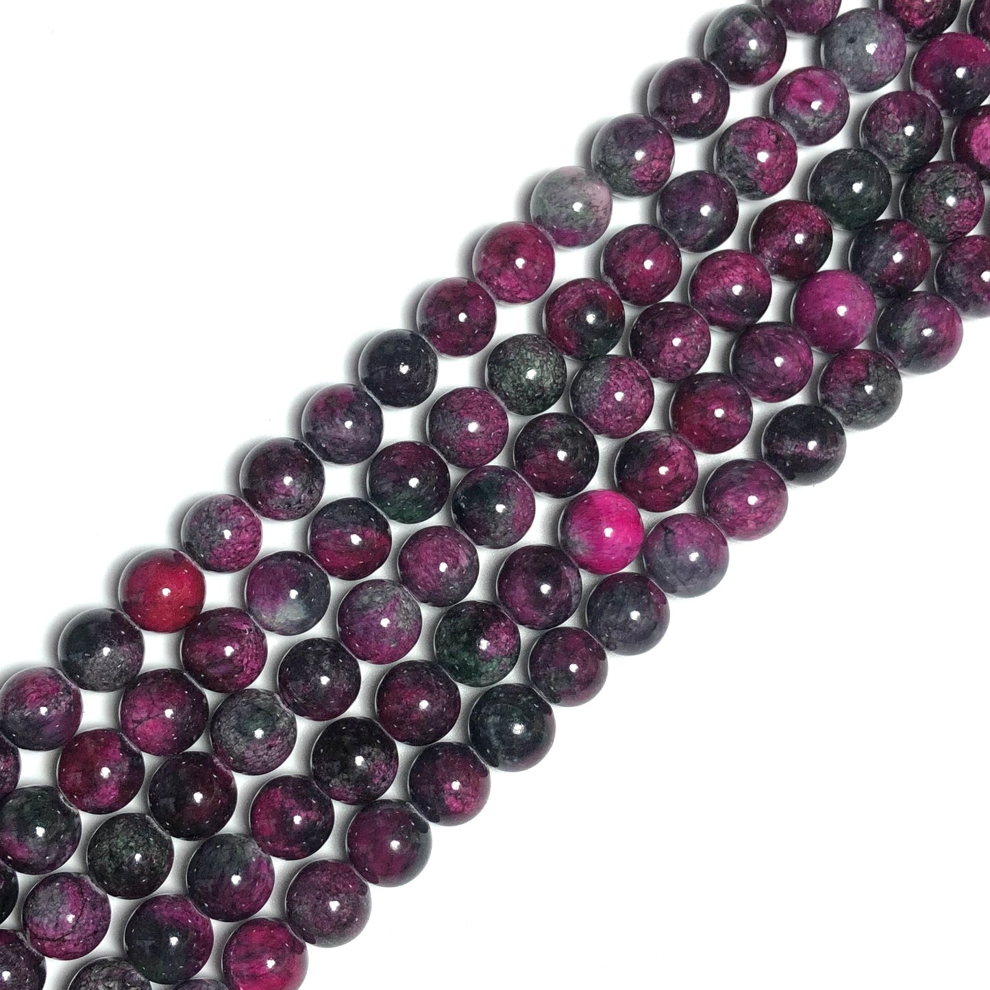 2 Strands/lot 8mm, 10mm Natural Dark Purple Jade Round Stone Beads Stone Beads 8mm Stone Beads Round Jade Beads Charms Beads Beyond