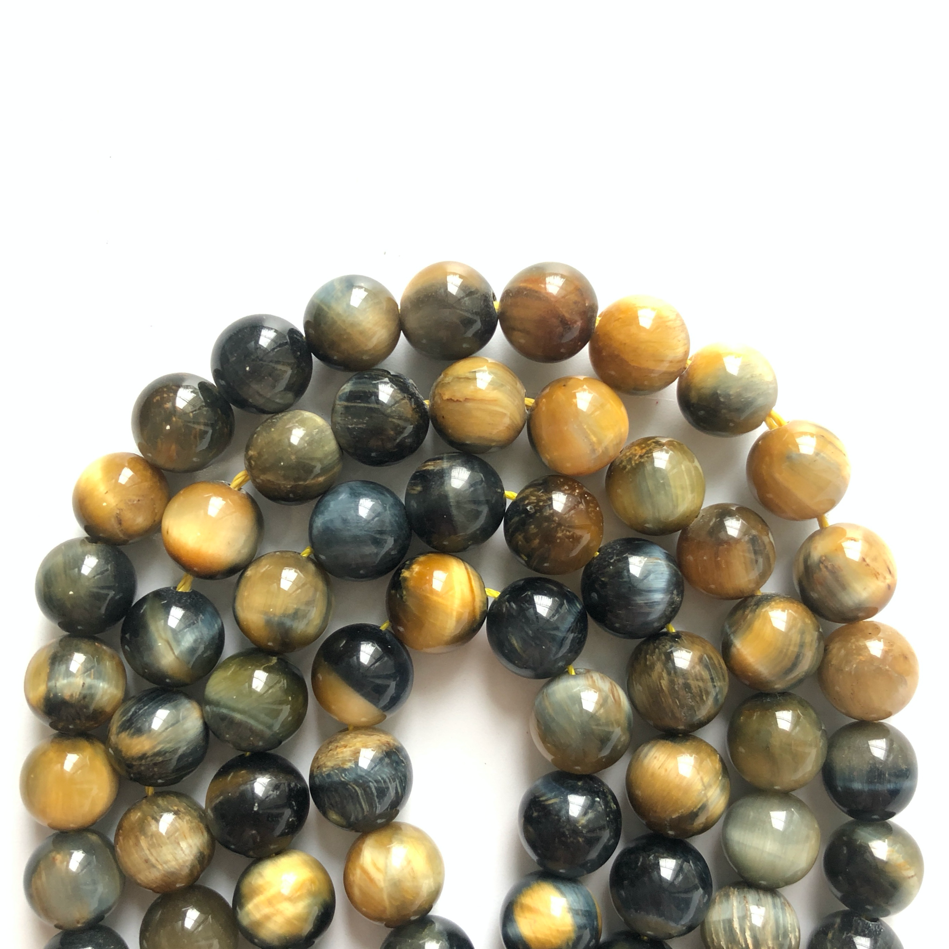 8mm, 10mm Golden Blue Tiger Eye Round Stone Beads Stone Beads 8mm Stone Beads Tiger Eye Beads Charms Beads Beyond