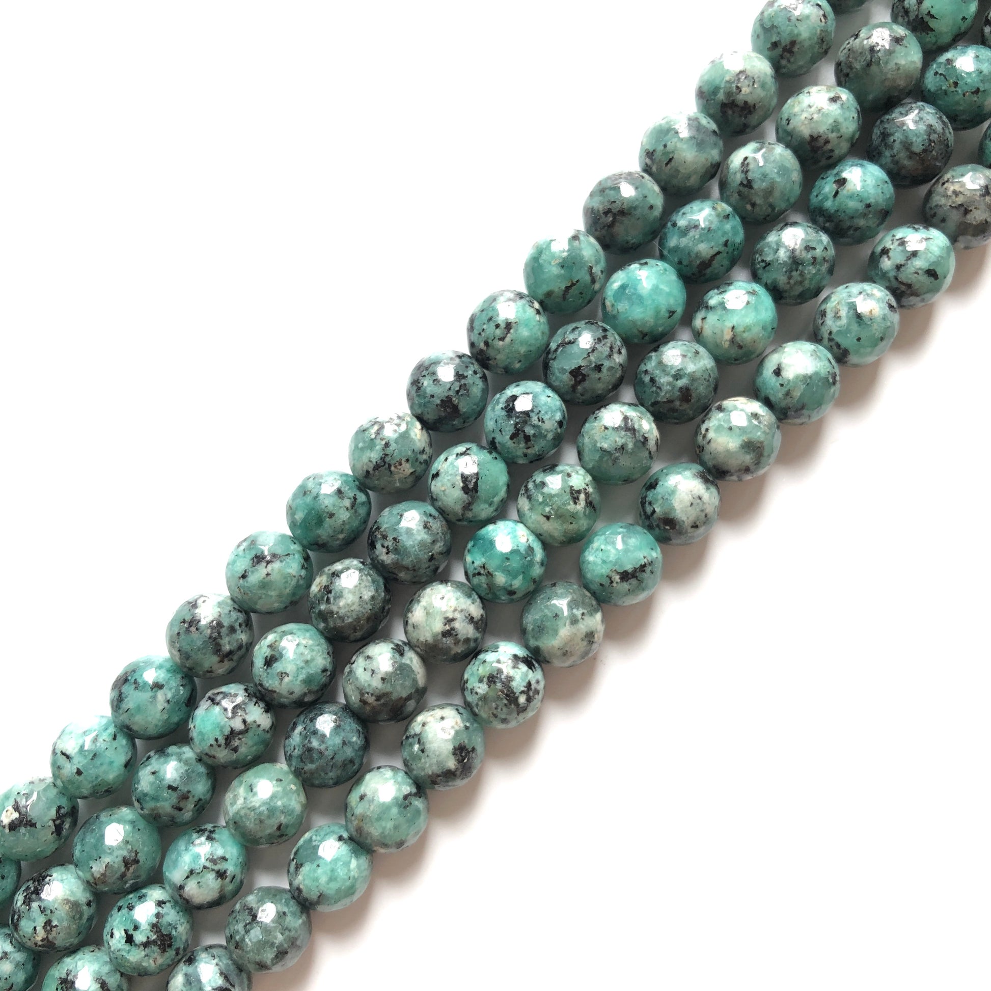 2 Strands/lot 10mm Green Kiwi Jasper Faceted Stone Beads Stone Beads Jasper Beads Charms Beads Beyond