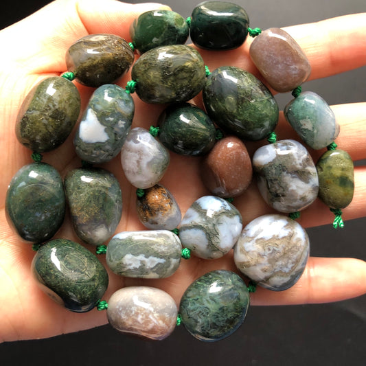 18-28mm Natural India Agate Nugget Beads Stone Beads Raw Stones Charms Beads Beyond