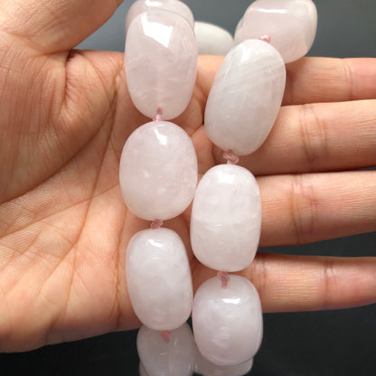 18-28mm Natural Light Rose Quartz Nugget Beads Stone Beads Raw Stones Charms Beads Beyond